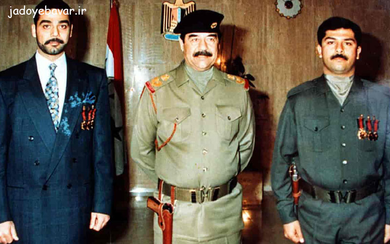 صدام حسین در دفتر شخصی اش