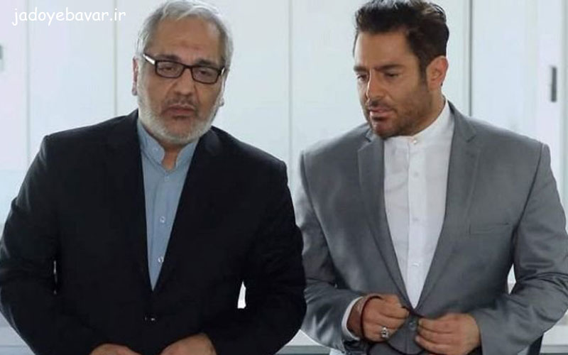 محمدرضا گلزار در کنار مهران مدیری در فیلم رحمان ۱۴۰۰