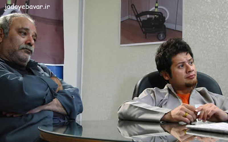 علی صادقی در کنار محمد کاسبی در سریال سه در چهار
