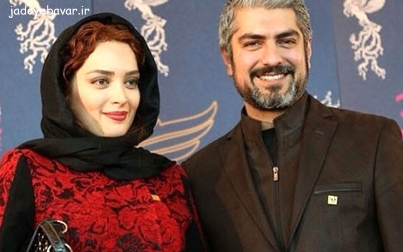 بهنوش طباطبایی در کنار همسر سابق اش مهدی پاکدل در جشنواره حافظ